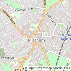 Map of Mitcham, Surrey