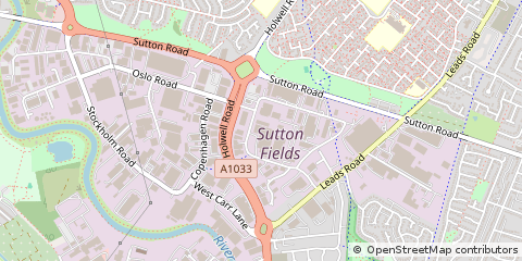 Map of Hull, East Yorkshire