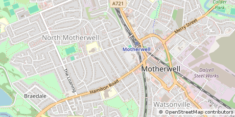 Map of Motherwell