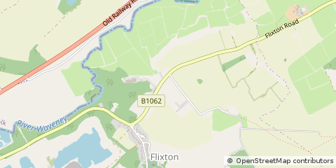 Map of Bungay, Suffolk