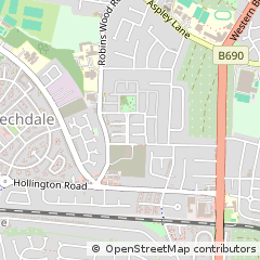 Map of Nottingham, Nottinghamshire