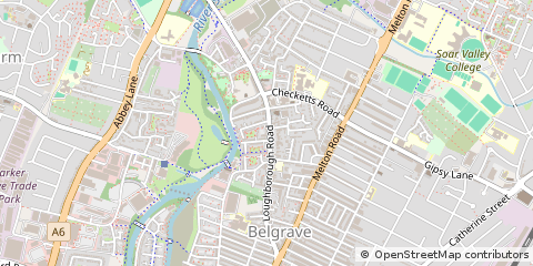 Map of Leicester
