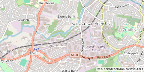 Map of Stourbridge, West Midlands