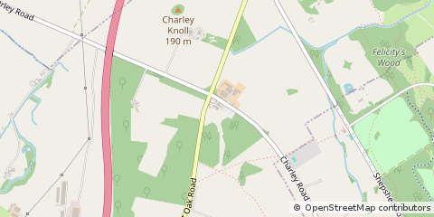 Map of Loughborough, Leicestershire