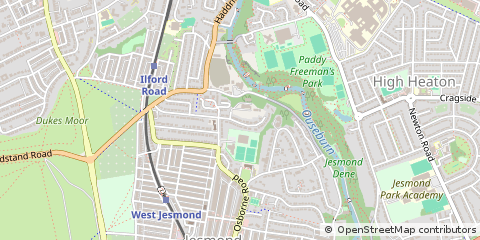 Map of Newcastle Upon Tyne