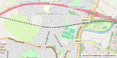 Map of Morriston, Swansea
