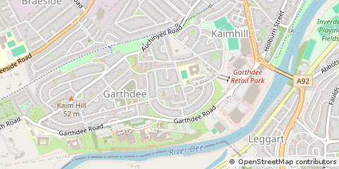 Map of Aberdeen