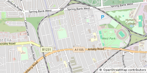 Map of Hull, East Yorkshire