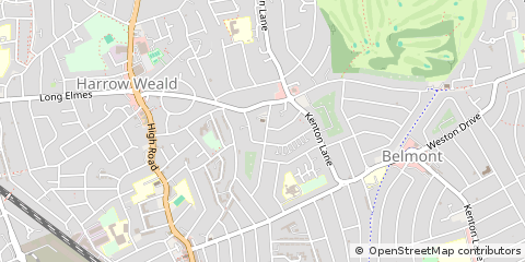 Map of Harrow, Middlesex