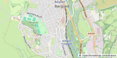 Map of Bargoed