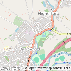 Map of Nelson, Lancashire
