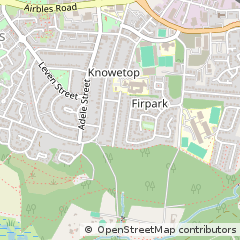 Map of Motherwell, Lanarkshire