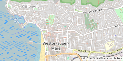 Map of Weston-Super-Mare, North Somerset