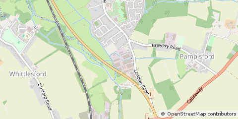 Map of Cambridge, Pampisford