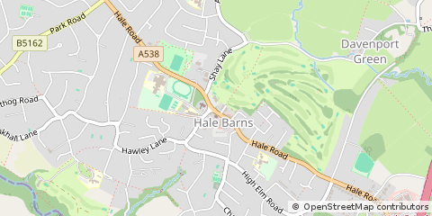 Map of Altrincham, Cheshire