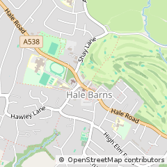 Map of Altrincham, Cheshire