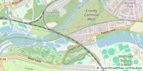 Map of Watford, Hertfordshire