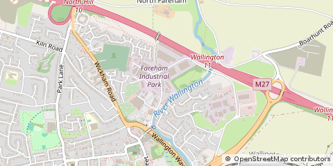 Map of Fareham, Hampshire