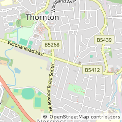 Map of Thornton-Cleveleys