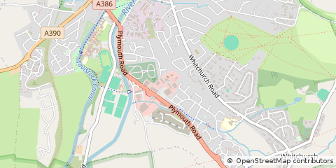 Map of Tavistock, Devon
