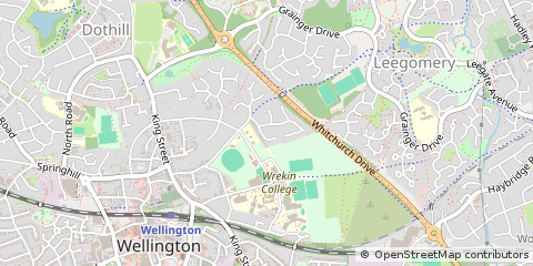 Map of Telford, Shropshire