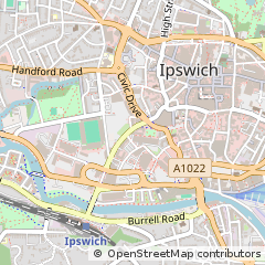 Map of Ipswich, Suffolk