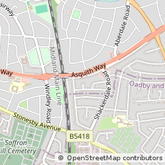 Map of Leicester