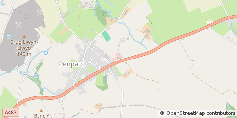 Map of Cardigan, Ceredigion