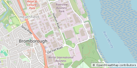 Map of Wirral, Merseyside
