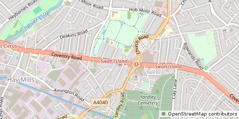 Map of Birmingham, West Midlands