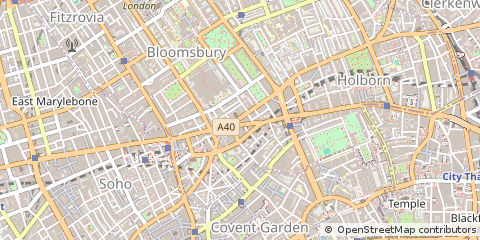 Map of Holborn, London