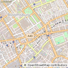 Map of Holborn, London