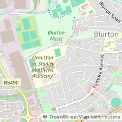 Map of Stoke on Trent, Staffordshire