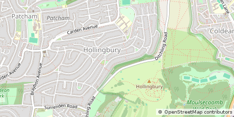 Map of Brighton, Sussex