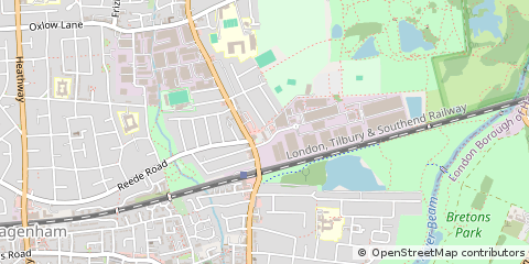 Map of Dagenham