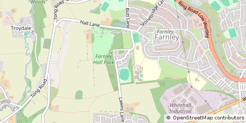 Map of Leeds, West Yorkshire