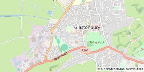 Map of Glastonbury
