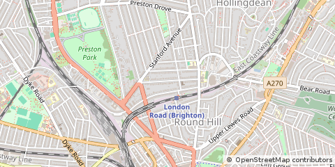 Map of Brighton, East Sussex