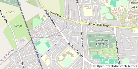 Map of East Yorkshire