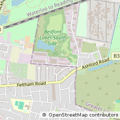 Map of Ashford, Middlesesex