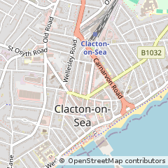 Map of Clacton-on-SEA, Essex