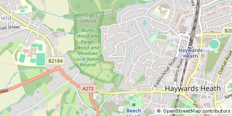 Map of Haywards Heath