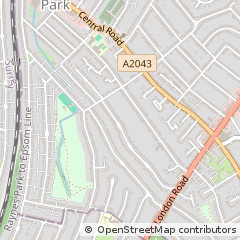 Map of Worcester Park
