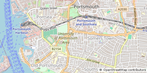 Map of Southsea, Hampshire