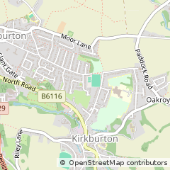 Map of Huddersfield, West Yorkshire
