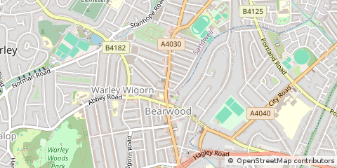 Map of Smethwick, West Midlands
