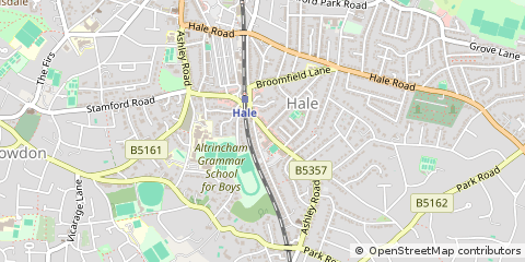 Map of Altrincham