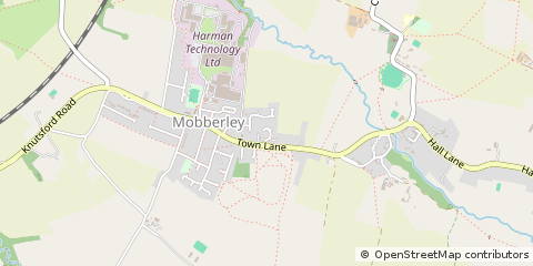 Map of Knutsford, Cheshire