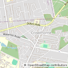 Map of Crowthorne, Berkshire