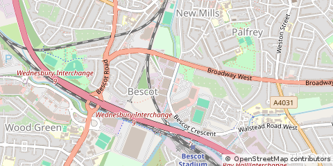 Map of Aldridge, West Midlands